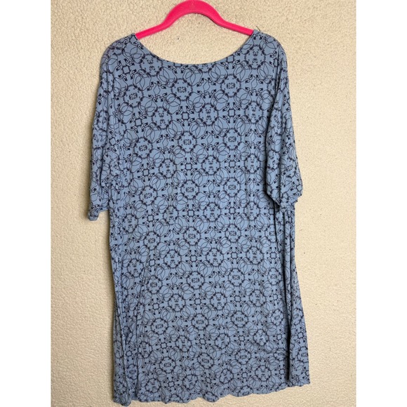 Soma Sleep Shirt Nightgown Womens XL Blue Floral Geometric 2 Pack Bundle Lounge - Picture 14 of 16